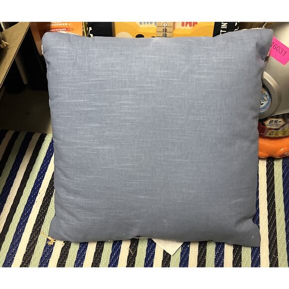 Room Essentials Square Decorative Sailboat 16x16" Blue Throw Pillow* - Picture 3 of 3